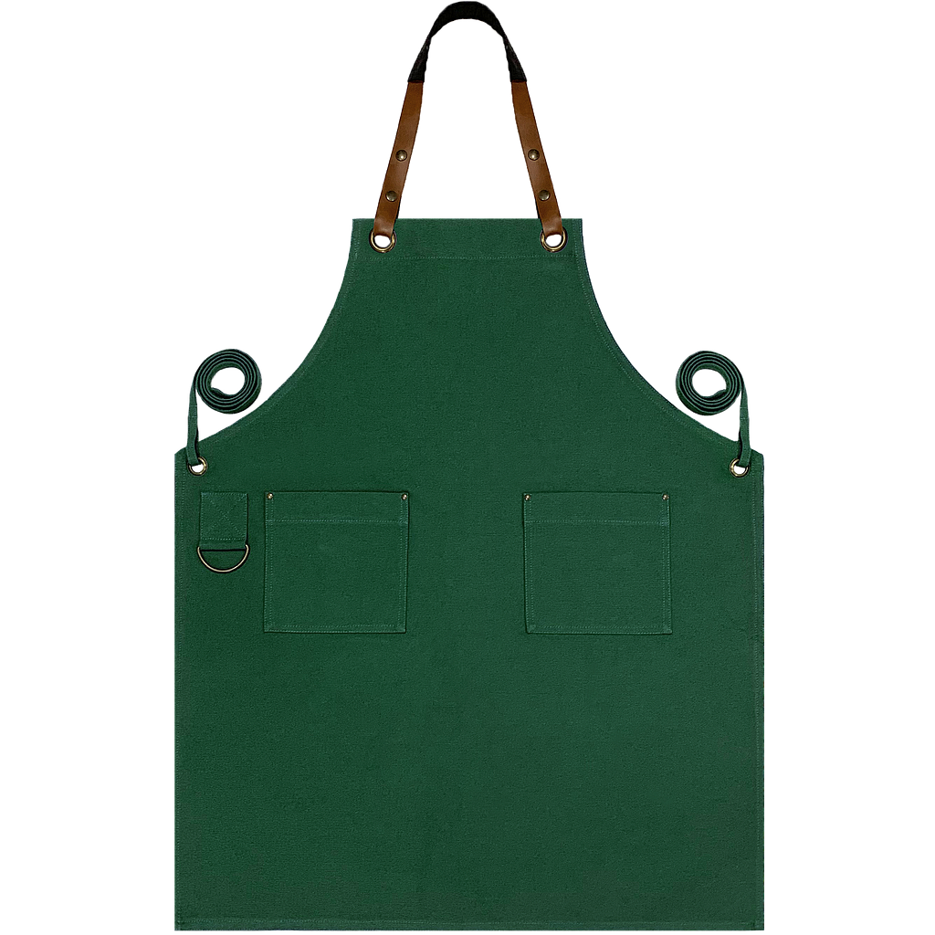 Custom Full Canvas Apron - Forest