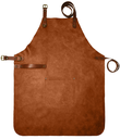 Custom Full Leather Apron - Cognac