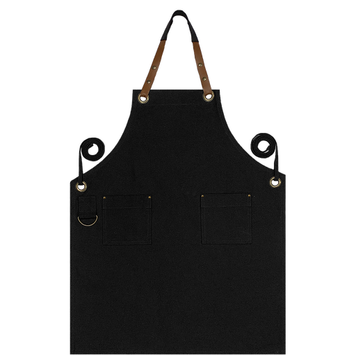 Custom Full Canvas Apron - Black