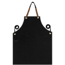 [UNI4] Full Canvas Apron - Black