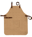 Custom Full Leather Apron - Sand