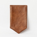 Leather Pocket Square - Cognac