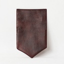 Leather Pocket Square - Bordeaux