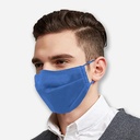 [UNI21688] SWIFT-19 Reusable Antimicrobial Cotton Barrier Mask Blue