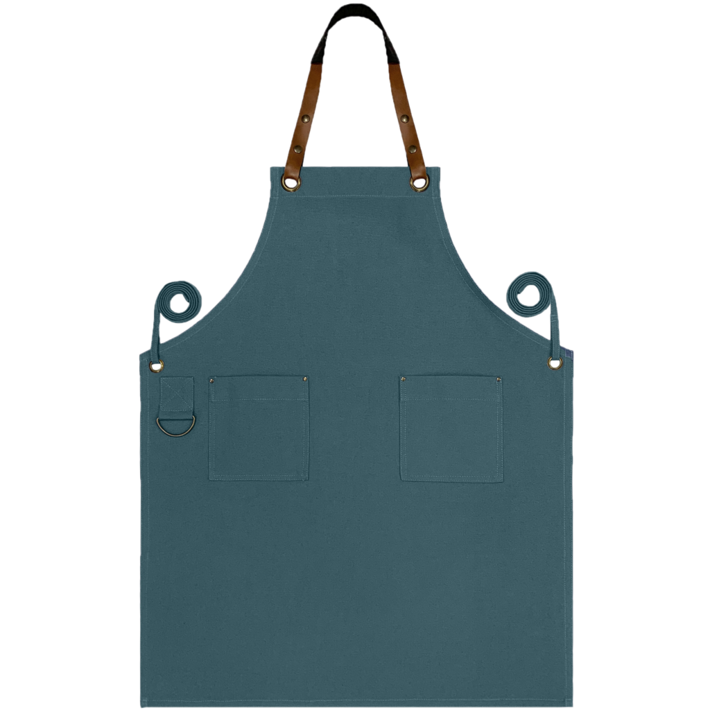 Custom Full Canvas Apron - Petrol