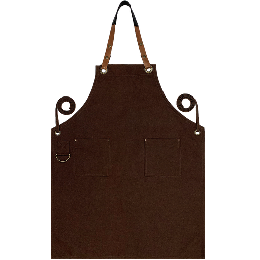 [UNI18] Custom Full Canvas Apron - Mocha