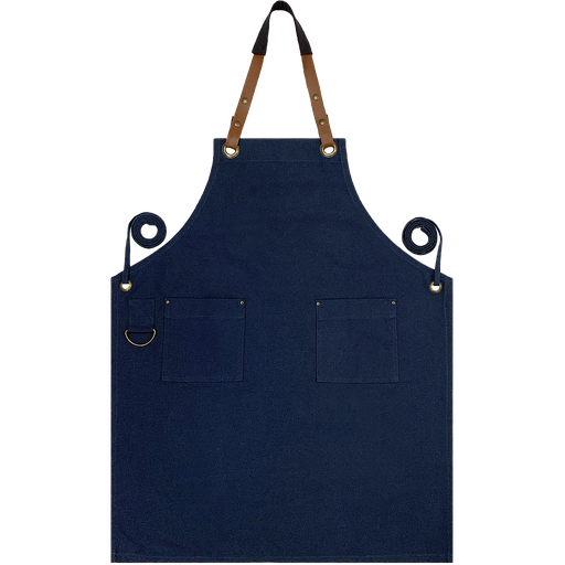 [UNI12] Custom Full Canvas Apron - Marine