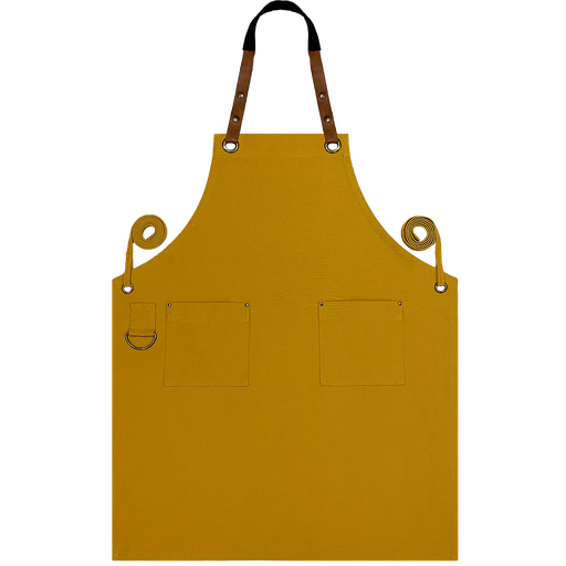 [UNI21612] Custom Full Canvas Apron - Mustard