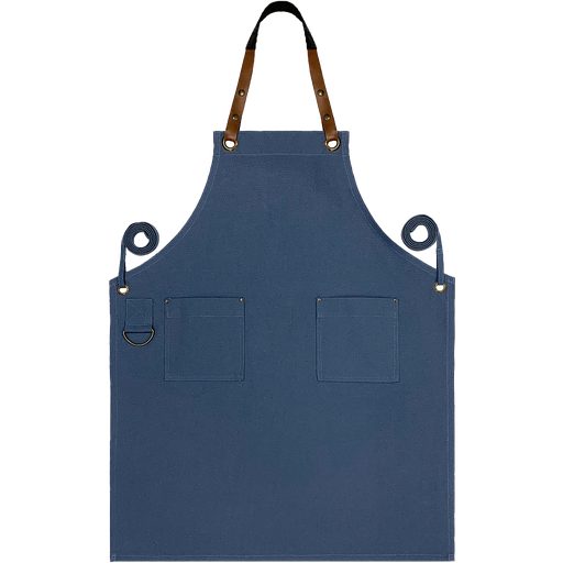 [UNI21613] Custom Full Canvas Apron - Air Force Blue