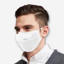 [UNI21635] SWIFT-19 Reusable Antimicrobial Cotton Barrier Mask White