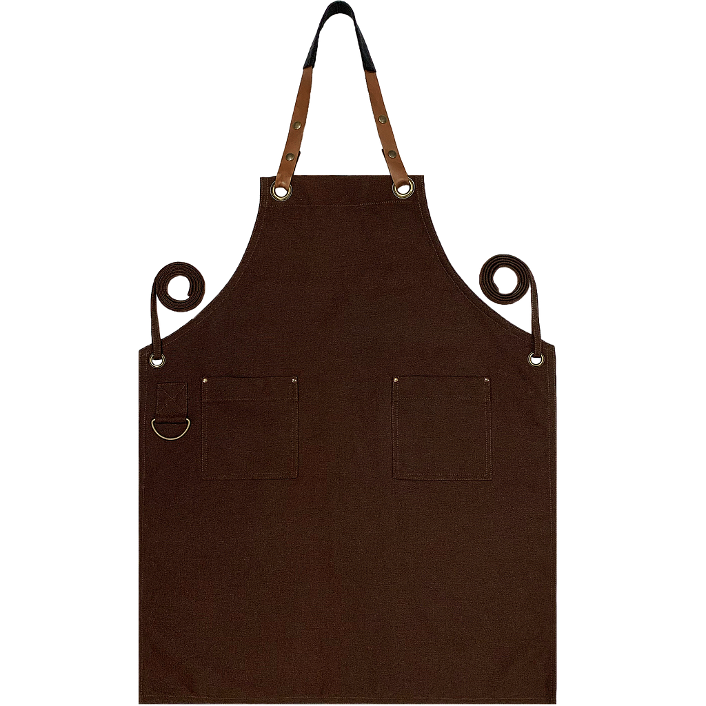 Custom Full Canvas Apron - Mocha