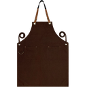 Custom Full Canvas Apron - Mocha