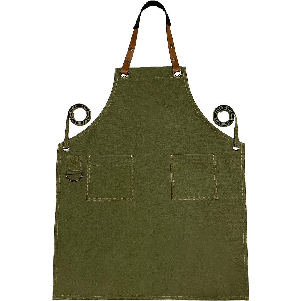 Full Canvas Apron - Olive