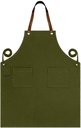 Custom Full Canvas Apron - Olive