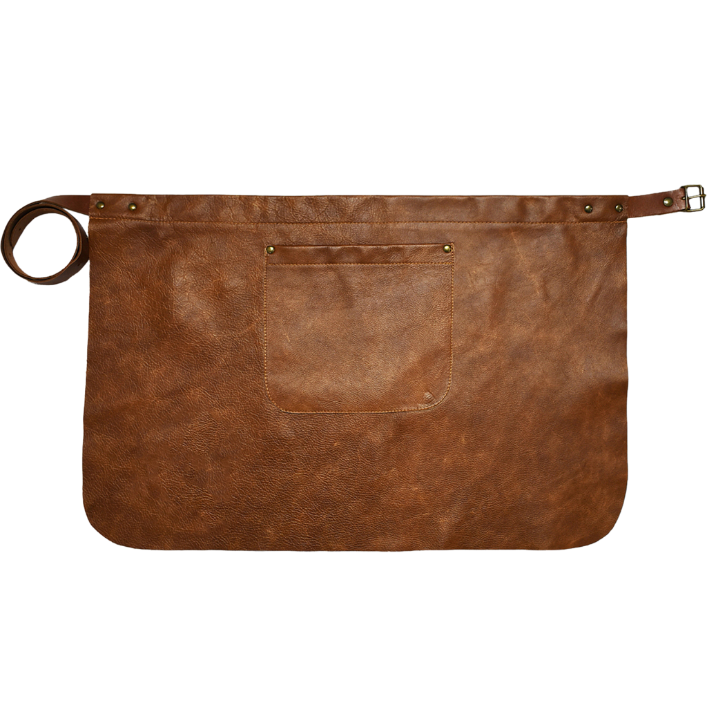 Half Leather Apron - Cognac