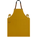 Custom Full Canvas Apron - Mustard