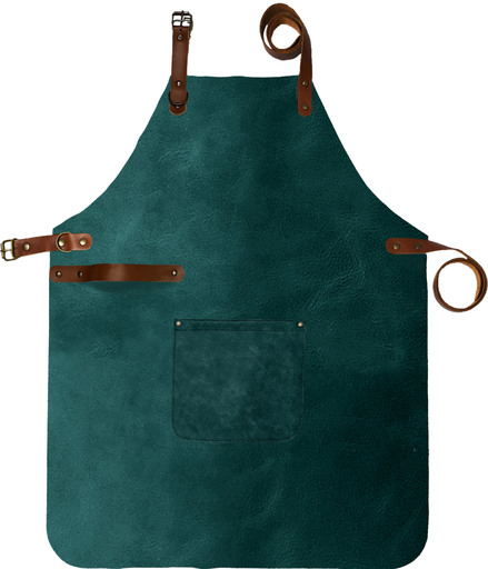 Full Leather Apron - Petrol