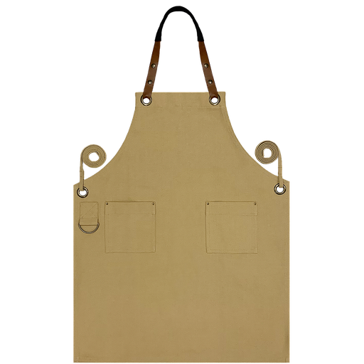 [UNI6] Full Canvas Apron - Sand