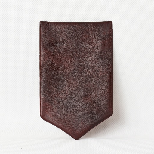 [UNI17083] Leather Pocket Square - Bordeaux